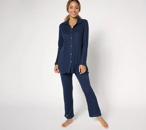 Cuddl Duds Regular Comfort Rib 2 Piezas Salón PJ Set Oxford Azul Marino S Usado - Imagen 1 de 1