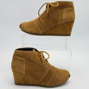 Bobs from Skechers Damengröße 7 Stiefeletten braun Wildleder Schnürschuhe - Bild 1 von 14