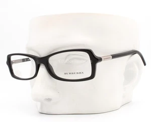 Burberry B 2083 3001 Eyeglasses Frames Glasses Polished Black & Silver 52-15-135 - Picture 1 of 5