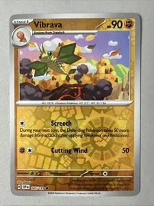 Pokemon TCG * SV Surging Sparks * 105/191 Vibrava Common * REVERSE HOLO * NM - Picture 1 of 4