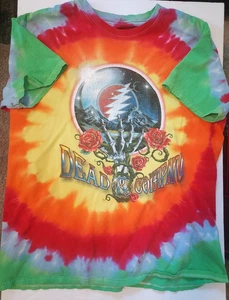 2015 DEAD & COMPANY TIE DYE T SHIRT -LARGE SIZE -GRATEFUL DEAD -2 SIDED-MMXV - Picture 1 of 6