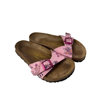 Birkenstock Papillio Pink Paisley Slip On Sandals Sz 37/6 GS - Image 1 of 4