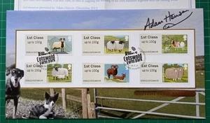 2012 Fam Animals Sheep Post & Go Buckingham Covers FDC Signed Adam Henson - Picture 1 of 3