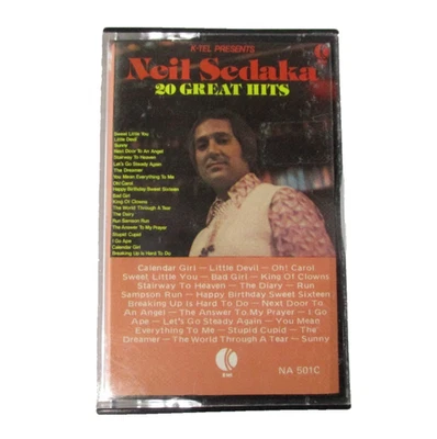 Neil Sedaka 20 Great Hits Vintage Cassette Tape K-Tel Australia Tested - Image 1 of 4