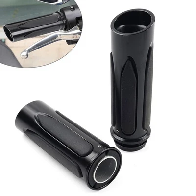 1" Hand Grips Electronic Throttle For Harley Softail Road Street Electra Glide - Image 1 of 4