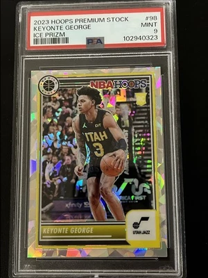 2023 Panini Hoops Premium Stock Keyonte George Ice Prizm Rookie PSA 9 🔥 - Image 1 of 2