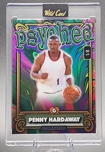 Penny Hardaway 1/8 2024 Wild Card Alumination Tie Dye Psyched Orlando Magic SSP - Picture 1 of 2