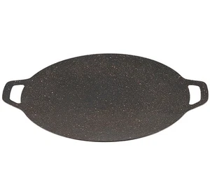 Thin Korean Grill Pan, 9.4 Inch Iron with Non-stick Coating Baking Tray on He... - Picture 1 of 7