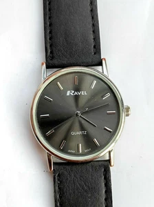 Ravel black dial quartz men's Japan movement watch - Picture 1 of 6