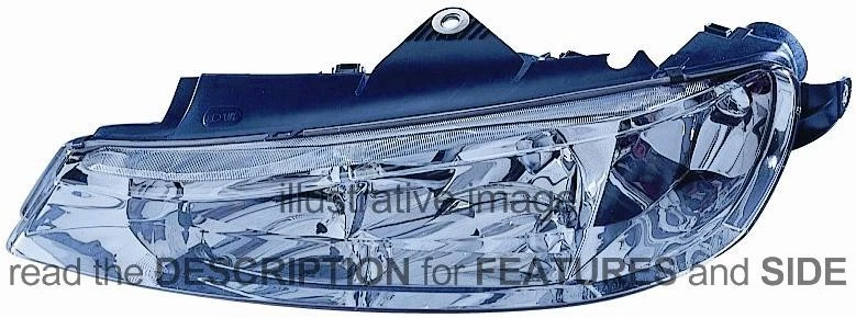 LHD Headlight Peugeot 406 1999-2004 Left Side 6204 V2 - Image 1 of 1