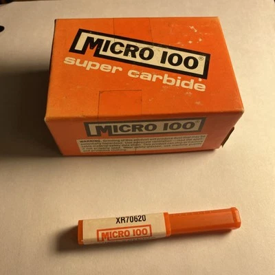 12-pc Micro 100 XR70620, 3/16" SUPER SOLID CARBIDE BURR MADE IN USA - Image 1 of 4