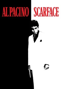 Póster clásico de la película Scarface SAY HELLO 1983 Al Pacino Tony Montana impresión de pared P - Imagen 1 de 2