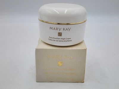 RARE New In Box Mary Kay Extra Emollient Night Cream 2.5 oz Jar Full Size - Image 1 of 3
