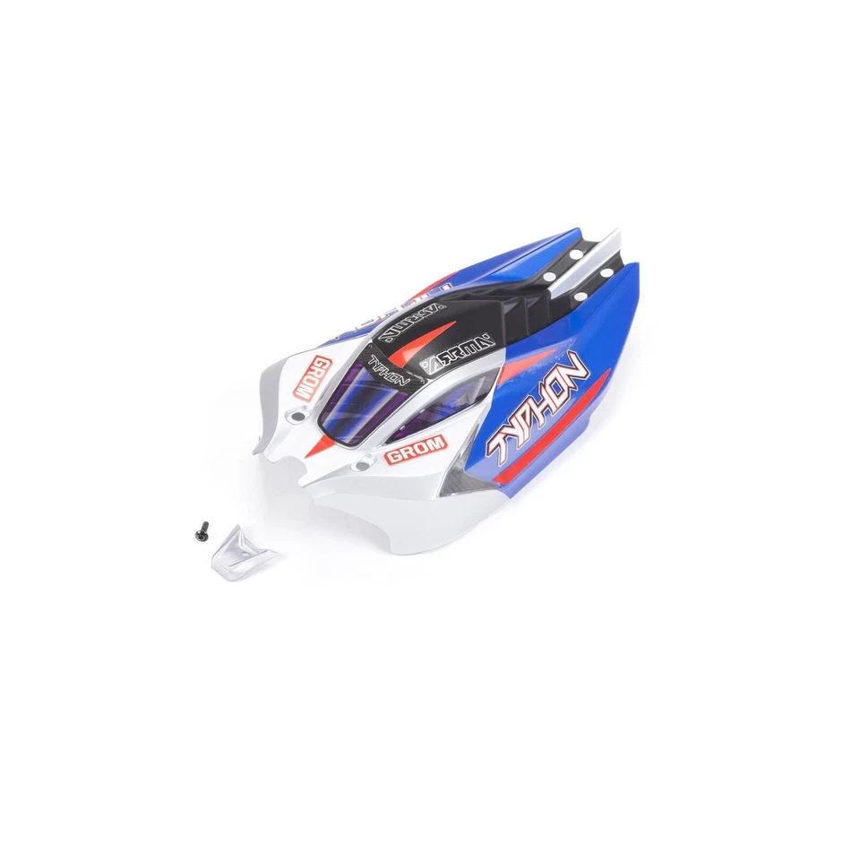 NEW ARRMA Typhon Grom Body Blue/Silver - Image 1 of 1