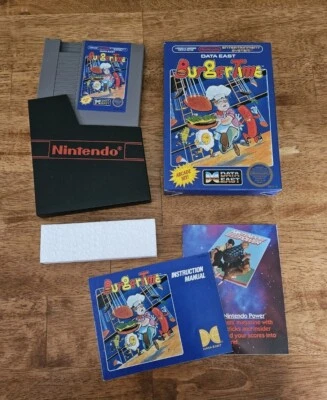BurgerTime (NES, 1987) CIB - Mint -Tested - Image 1 of 4