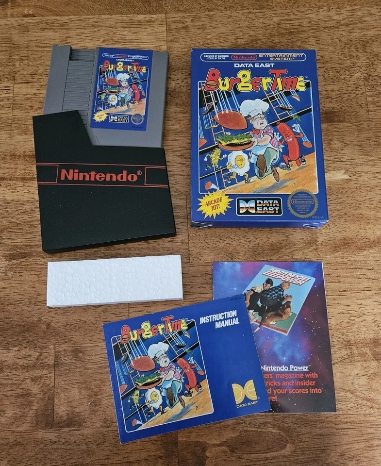 BurgerTime (NES, 1987) CIB - Mint -Tested - Image 1 of 4