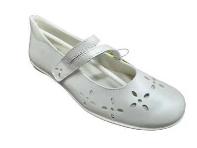 Ballerina PRIMIGI scarpa cerimoniale e casual in pelle di nappa bianco perlata - Immagine 1 di 4