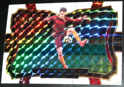 2017-18 Panini Select Kevin Strootman White Prizm # 81/99 Field Level Roma - Image 1 of 2