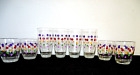 Vintage Drinking Glasses Tumbler Set Of 8 USA