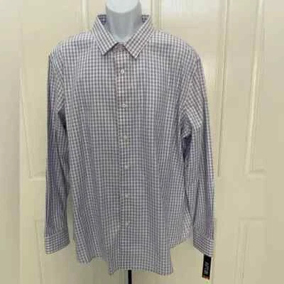 NWT-Apt. 9 Purple Checkered Button Shirt Sz XXL - Image 1 of 3