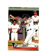 Ryan Gridley 2021 Lansing Lugnuts baseball card Oakland A's Mississippi State