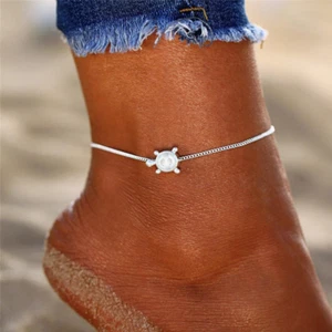 Mujer Moda Joyería Tortuga Marina Bohemia Tobillera Pulsera Nuevo - Imagen 1 de 3