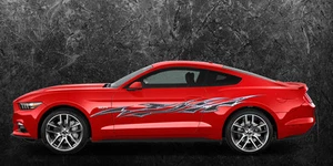 2 Car Truck Trailer Side Decals Graphics Stripes Vinyl #B758Metal - Bild 1 von 2