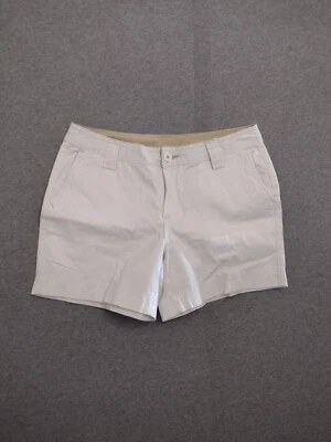 Pantalones cortos chinos de algodón para mujer sin marca con bolsillos color blanco talla 4 Foto 1 de 4