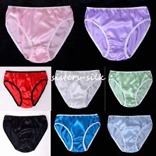 Women's 16 Momme 100% Mulberry Silk High Waist Panties Knickers Undies Underwear