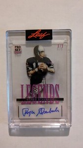 ROGER STAUBACH AUTO 2023 LEAF PRO SET PURE Dallas Cowboys HOF Football # 8/9