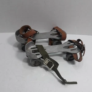 MONOORAW SPEC CO. Columbus Ohio Vintage Cast Aluminum Childs Roller Skates Rare - Picture 1 of 7