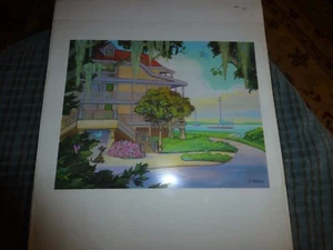 Vintage Disney Lady & Tramp Transparenz Druck 8 1/2" x 8 1/2" Sammler    - Bild 1 von 5