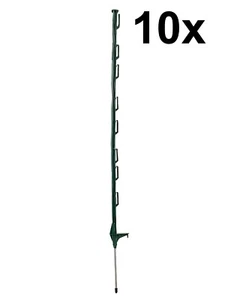 10 x 5ft (160cm) Elektrozaun Grün Poly Pfosten Zaun Pfähle Band Seil - Bild 1 von 1