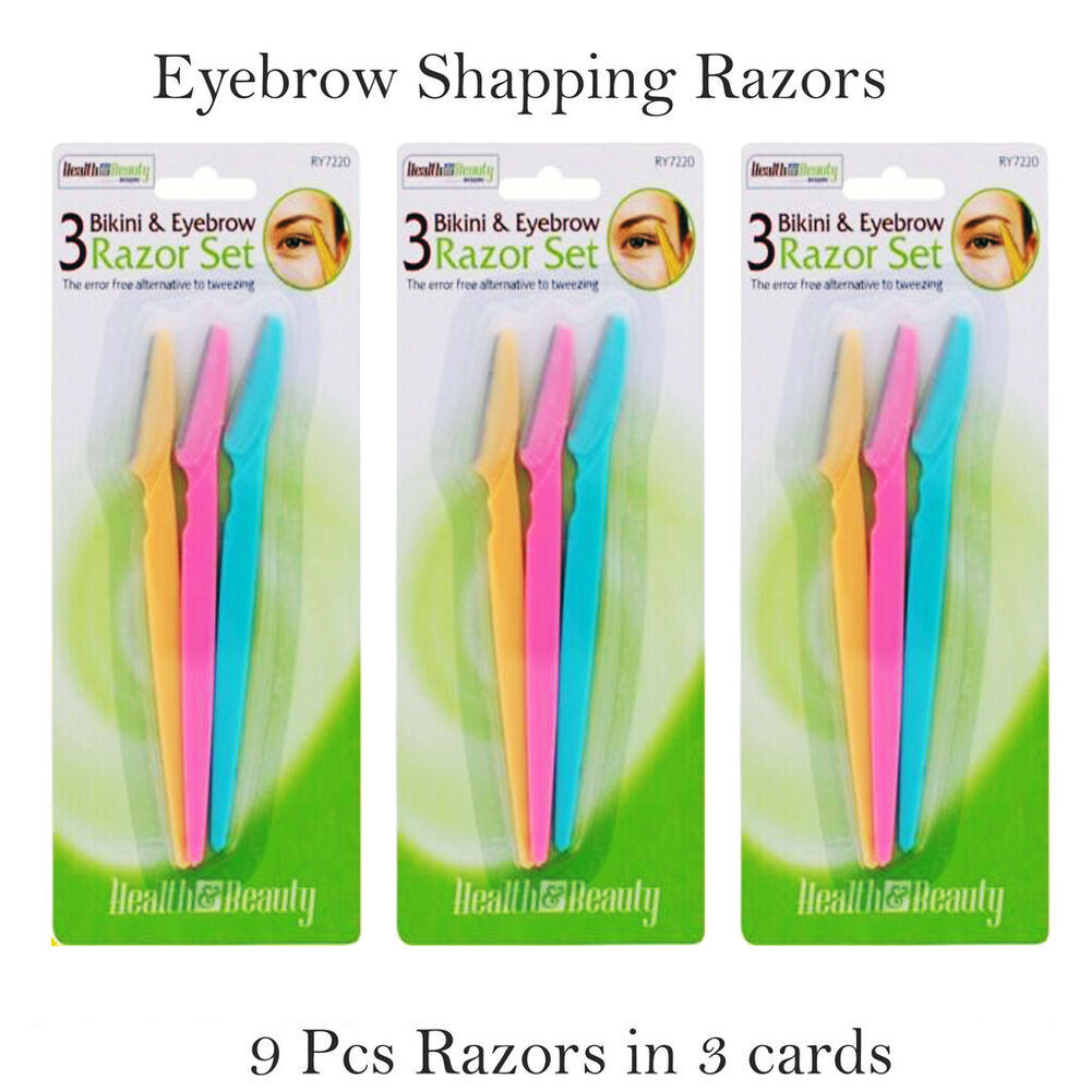 3/6/9/12 Eyebrow Razor Set Trimmer Blade Facial Hair Remover Shaper Shaver Women