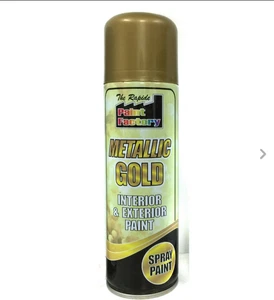 Gold Metallic Spray Paint Aerosol Interior Exterior New - Picture 1 of 1