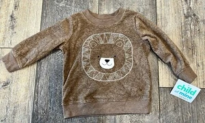 Child Of Mine By Carter’s Baby Infant Fleece Bear Sweatshirt Sz:6-9 Months New! - Picture 1 of 6