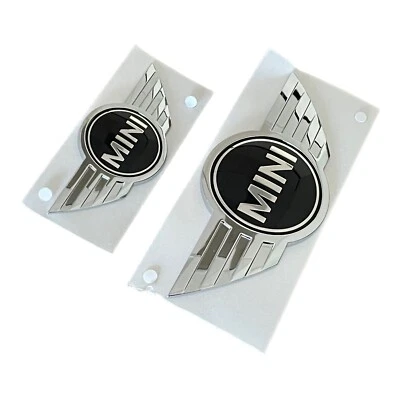 New 2002-2006 R52 R53 MINI Cooper S Front and Rear Emblem Badge Set 51140660106 - Image 1 of 4