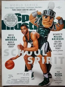 Miles Bridges, Michigan State cover- Nov. 6 2017 Sports Illustrated, shows wear! - Bild 1 von 1