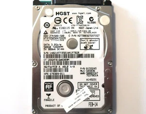 Hitachi HTS725050A7E635 0J33245 DA5836 (1402) China 500gb Sata 2.5" HDD FEB-14 - Picture 1 of 2