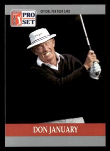 Don January 1990 Pro Set Golf PGA Senior Tour  Card #94