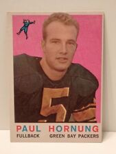 1959 Topps Paul Hornung #82 Green Bay Packers HOF VG-EX crease **free shipping**