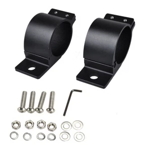 Kit de abrazaderas de montaje Black Bull Bar para soporte de luz LED de trabajo - Imagen 1 de 10