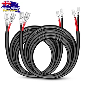 LED Light Bar Wiring Harness, 2PCS, 12AWG, 10ft Extension, Off-Road Lights - Picture 1 of 12