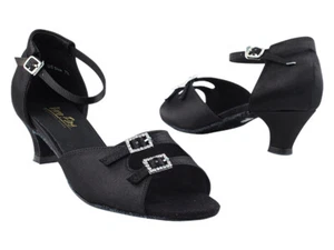 Zapatos de baile de salón para mujer West Coast Swing Salsa tacón bajo 1,3 muy finos 1620 - Imagen 1 de 38