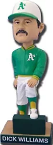 2008 DICK WILLIAMS HOF MANAGER SWINGIN A'S BOBBLEHEAD OAKLAND ATHLETICS SGA NIB - Picture 1 of 1
