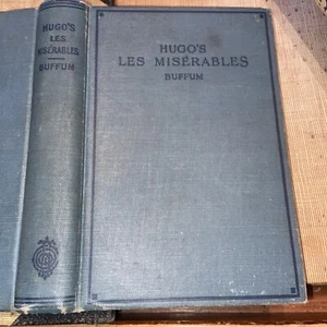 Hugo's Les Miserables by Victor Hugo 1927 Buffum Hardback Hardcover Book Rare - Picture 1 of 7