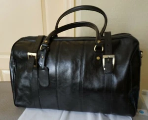 Persaman New York Italian Leather Duffel Bag - Picture 1 of 8