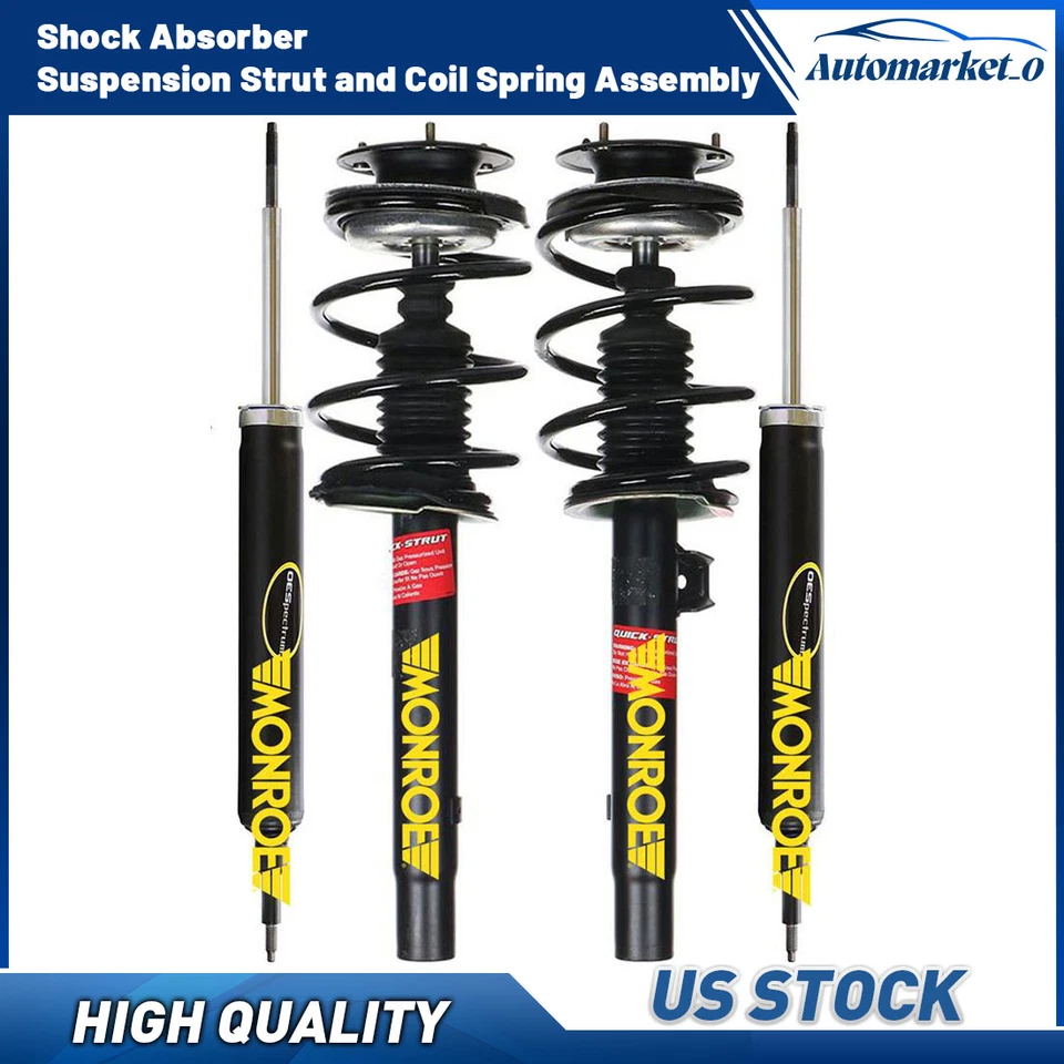 Kit de amortiguadores delanteros traseros con muelles helicoidales para BMW 325Ci 2006 2,5 L Foto 1 de 4