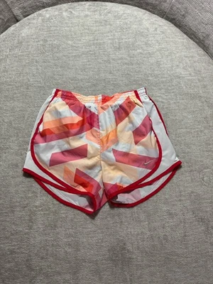 Nike Dri Fit Women’s Running Shorts Colorful Orange Red Size XS Geometric - Image 1 of 4