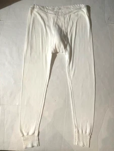 Vintage European Mens 100% Cotton Long John Underwear sz XL EUR 7 #424 - Picture 1 of 5